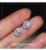 S925 Стерлингового Серебра Цвет Простой Круглый Bling CZ Циркон Камень Серьги Гвоздики Модные Ювелирные Изделия Корейские Серьги для женщин Девушка