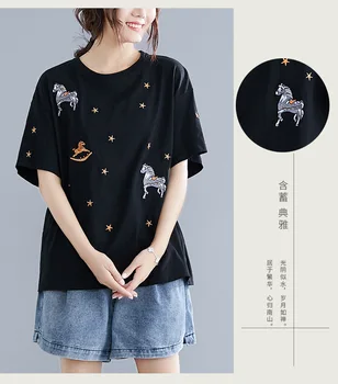 

2019 Summer Short Gray Fashion Shirt Women Rainbow Striped Tops Harajuku Tshirtwhite color