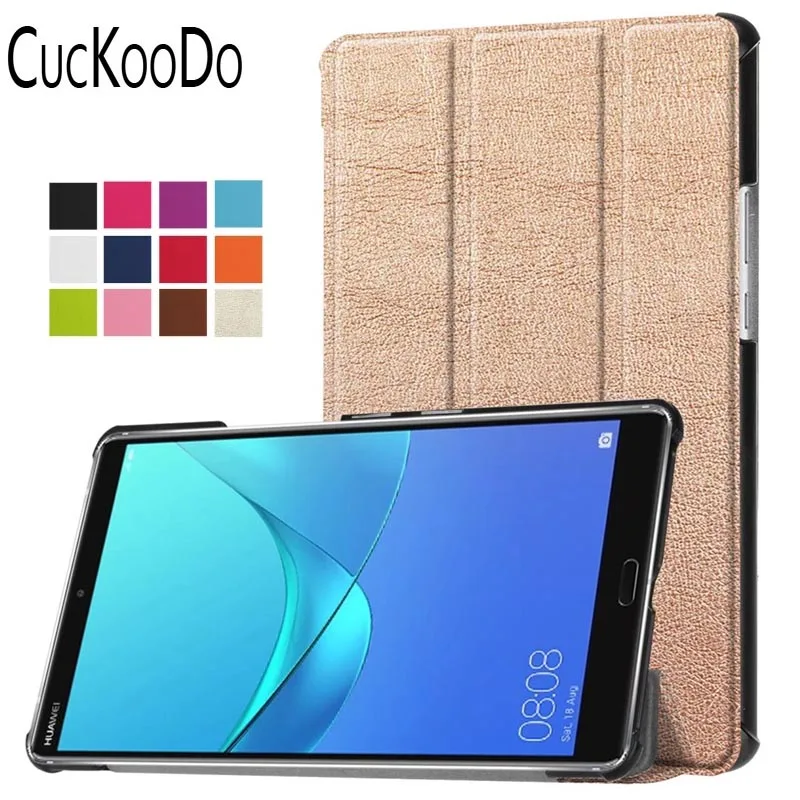 CucKooDo Tri-Fold ультратонкая подставка умный чехол для huawei MediaPad M5 8,4 "Android планшет