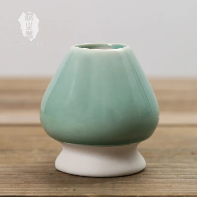 Керамический зеленый чай matcha венчик держатель установить Место Японский стенд chasen чай Основа щетки сиденье Япония природа порошок маття(матча) 100gX 2 шт - Цвет: 2