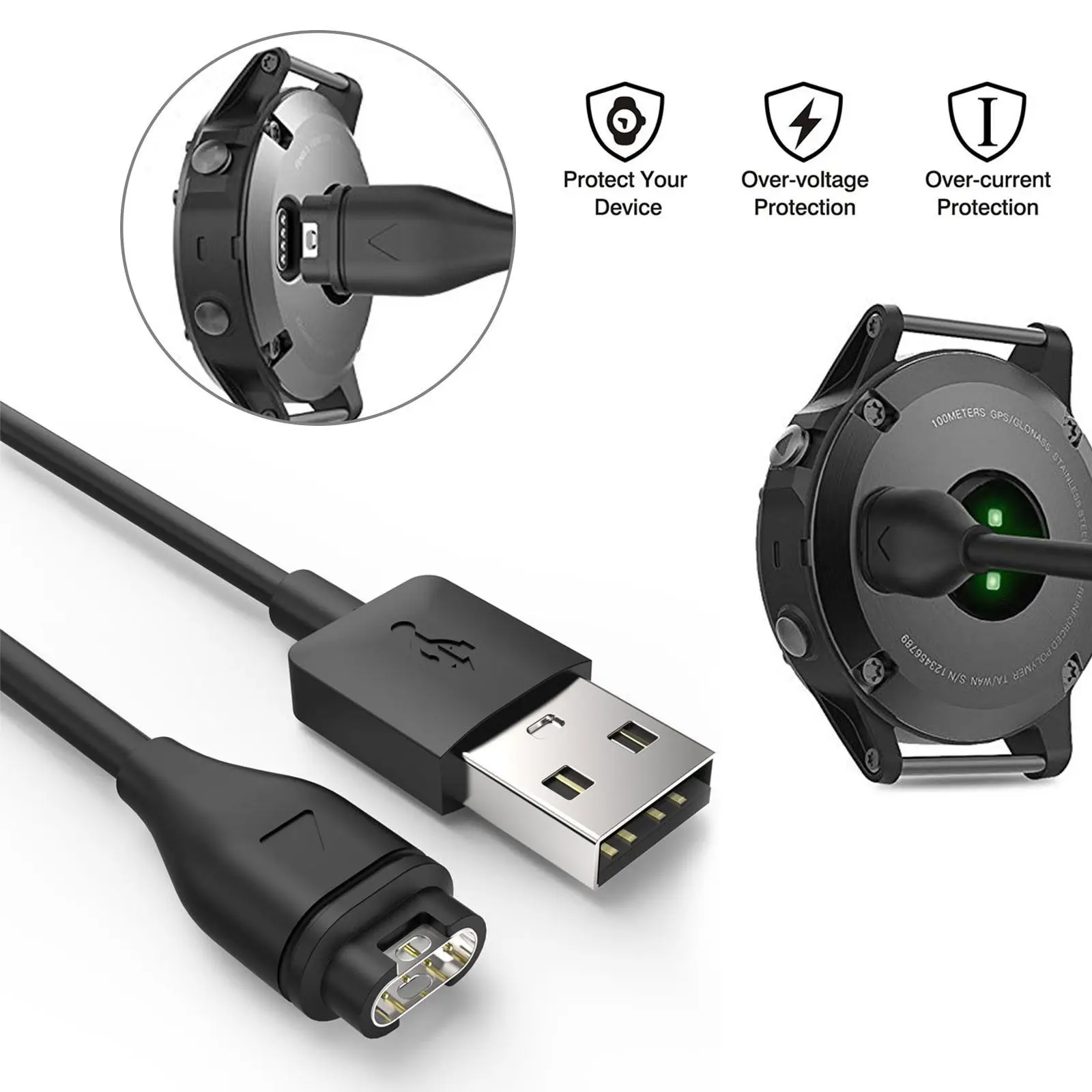 

Smart Watch Accessories Charger For Garmin Fenix 5 5S 6s 6 6x Fenix 5X plus Forerunner 945/935/245 Vivoactive 3 3s Active 4 4S