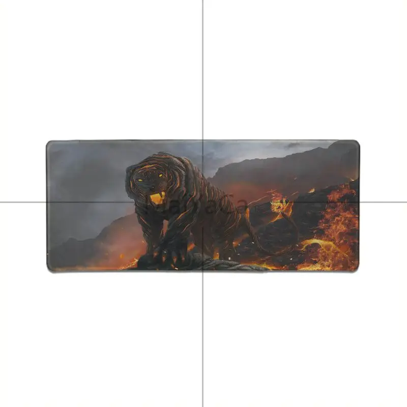  Non Slip PC tiger design Keyboard Gamer Gaming Mouse pads for dota lol cs Gaming Player desk mat la