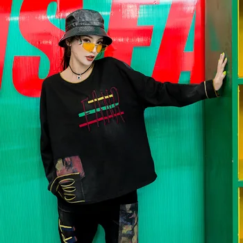 

2020 Spring Cotton Korean Style Ladies Punk Clothes Womens Letter Pattern Print Casual Printed Tops tees Sweatshirt LT248S30