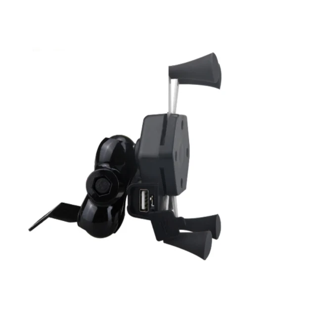 

Universal 360 Motorcycle Bicycle Phone Holder with USB Charging Handle Grip Bicycle Mirror Usb Charging Bracket Car Charger