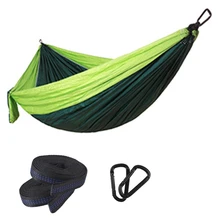  Hammock Single Double Camping Lightweight Portable Hammock for Outdoor Hiking Travel Backpacking - Nylon Hammock Swing 