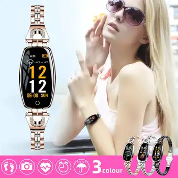 

Oval Women Smart Watch Detachable Strap Waterproof Wristband Heart Rate Monitor Smart Sport Fitness Bracelet Digital Watch