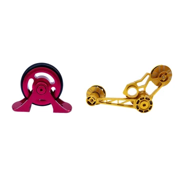 

1Pcs Bike Easy Wheels Bike Single Mudguard Fender Wheel Rollers & 1Pcs Bicycle Rear Derailleur Tensioner 2/6 Speeds