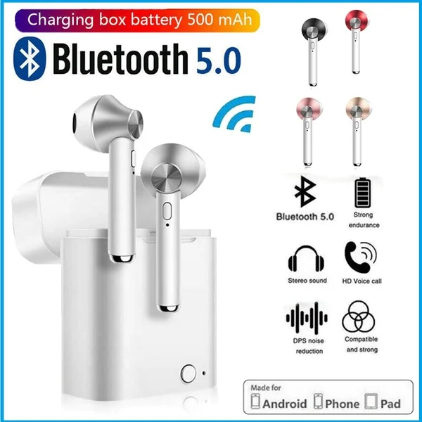 Tycipy Bluetooth наушники 3D стерео TWS беспроводные наушники Бег Спорт бас гарнитура с микрофоном для iphone Xiaomi huawei samsung