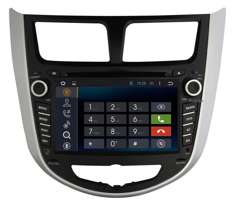 2 din Android 9,0 2G ram автомобильный dvd gps плеер для hyundai Verna Solaris 2011 2012 2013 автомобильный Радио кассетный плеер DSP карта