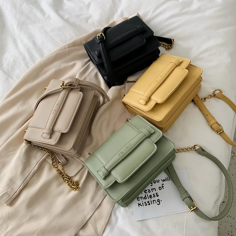 

Summer New Arrival 2019 New Style Korean-style bai da xiao Square Bag INS Fashion Handbag Online Celebrity Hong Kong Style Messe