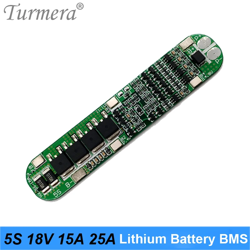 5S 18V 15A 25A Lithium Battery BMS Board for 18650 Battery Screwdriver Battery Charger Protection Board 18V 21V Cell Protection Circuit 01