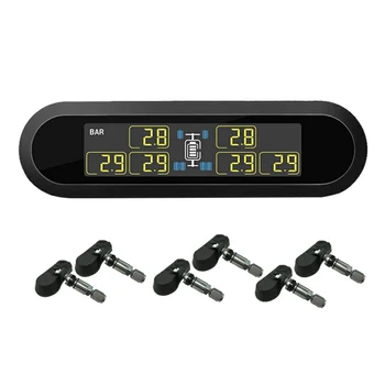 

Car Solar Power Wireless Tire Pressure Monitoring System TPMS with 6 Sensor U903Z UND Sale