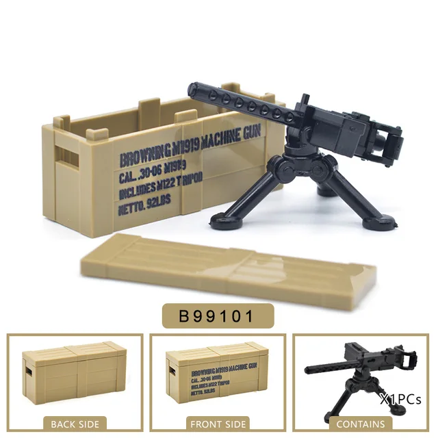 Details about  / German waffenbox//weapons crate with Bazooka 30 COBI//Lego Compatible show original title
