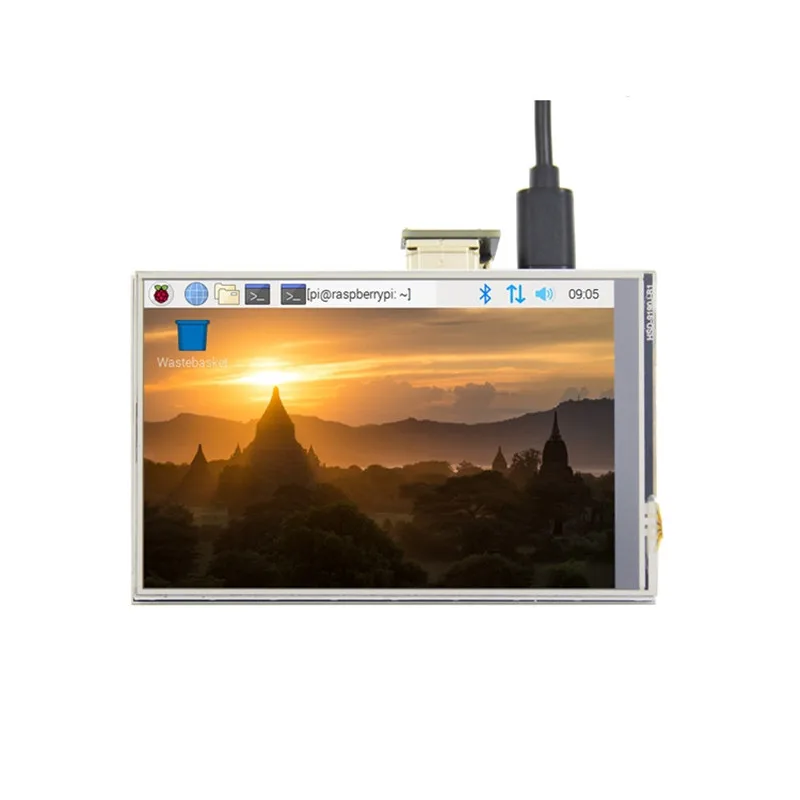 Новый 3 5 дюймов USB сенсорный экран Экран HDMI ЖК дисплей Дисплей для Raspberry Pi 3B