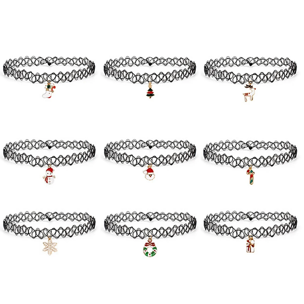 9 шт. новые стили Bijoux любовь к винтажу треугольник Геометрическая Татуировка капли воды ключица, ошейник для женщин ювелирные изделия цепи - Окраска металла: 3