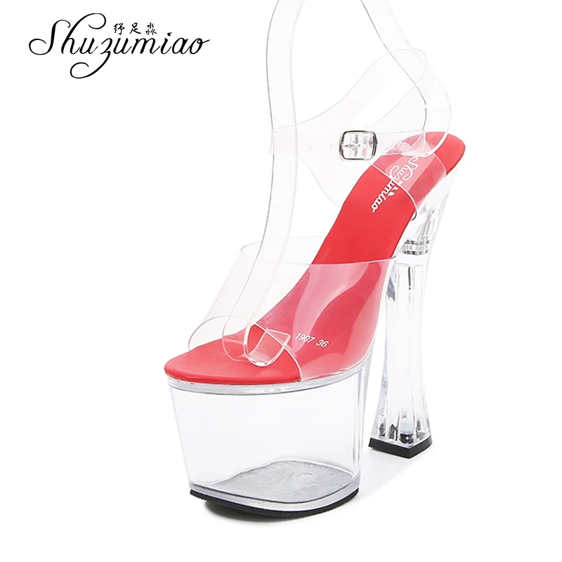 

Women Sandals Nightclub Sexy High Heels Women Shoes Large Size Crystal Catwalk Sandals Women's Summer Stiletto Women's Heels