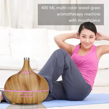 

400ml Hollow Design Timing Air Humidifier 7 Color LED Ultrasonic Aroma Diffuser Necessary Household Air Treatment Supplies