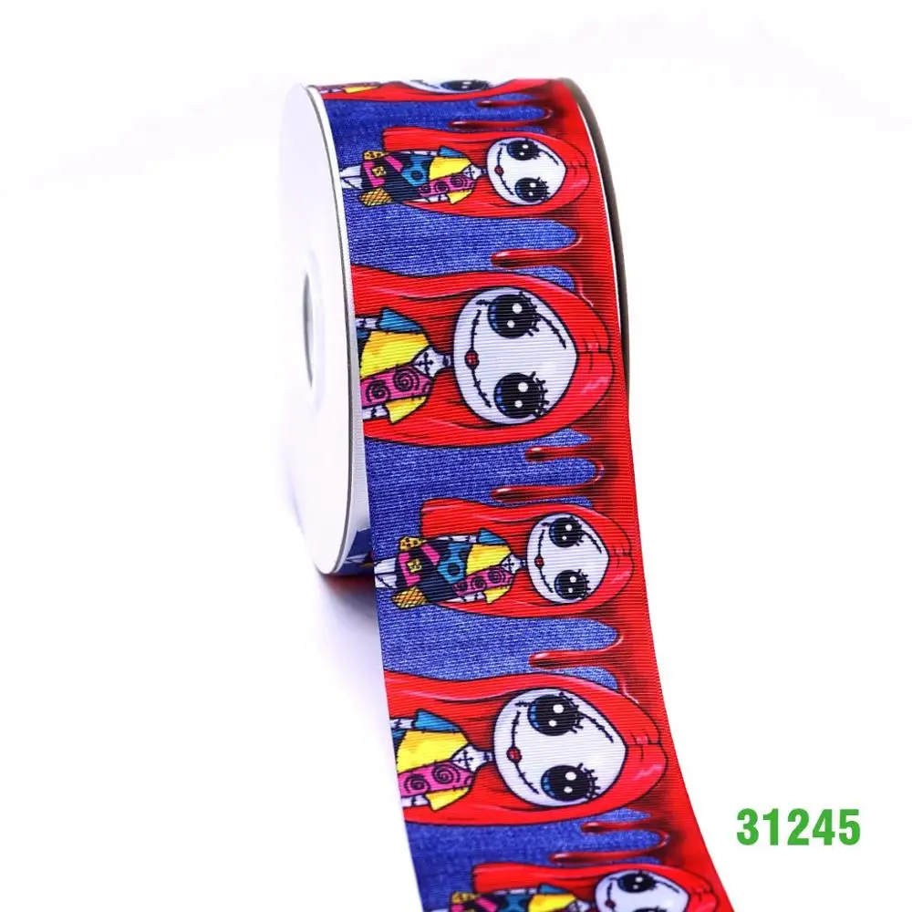50 ярдов мультфильм напечатанный grosgrain ленты 31245 - Цвет: 31245