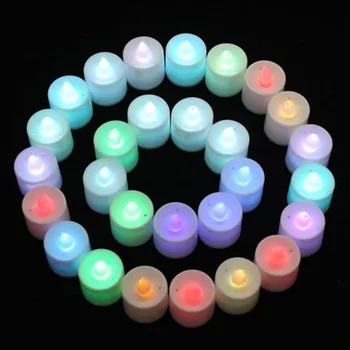 

high quality No flame like a real candle Mini Colorful Romantic Electronic Candle LED Light For Party Decorate CF