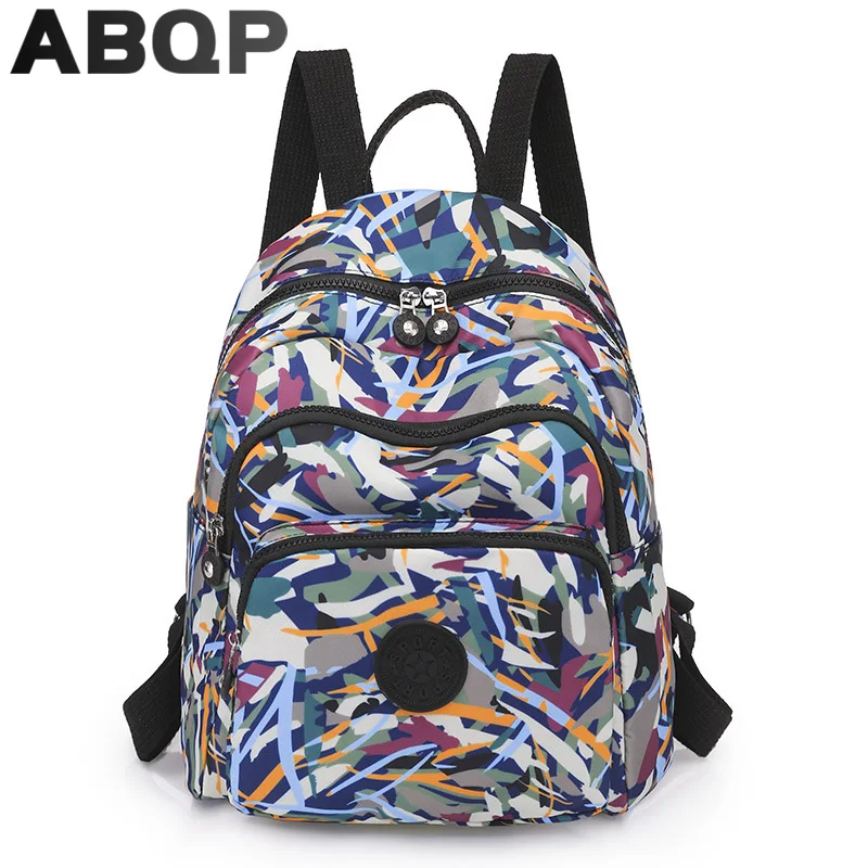 

ABQP Panelled School Backpack For Girls Large Capcity Travel Women's Backpack Bag Multi Pockets Backpack For Women