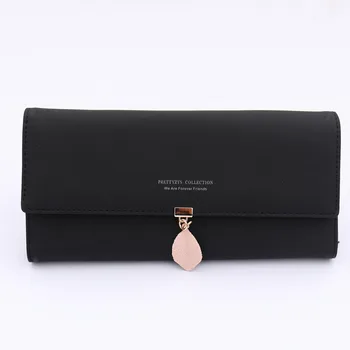 

Women Fashion Long Wallet Credit Business Card Holder Multi-function Folding Coin Purse Leather Hasp Wallets Female Clutch