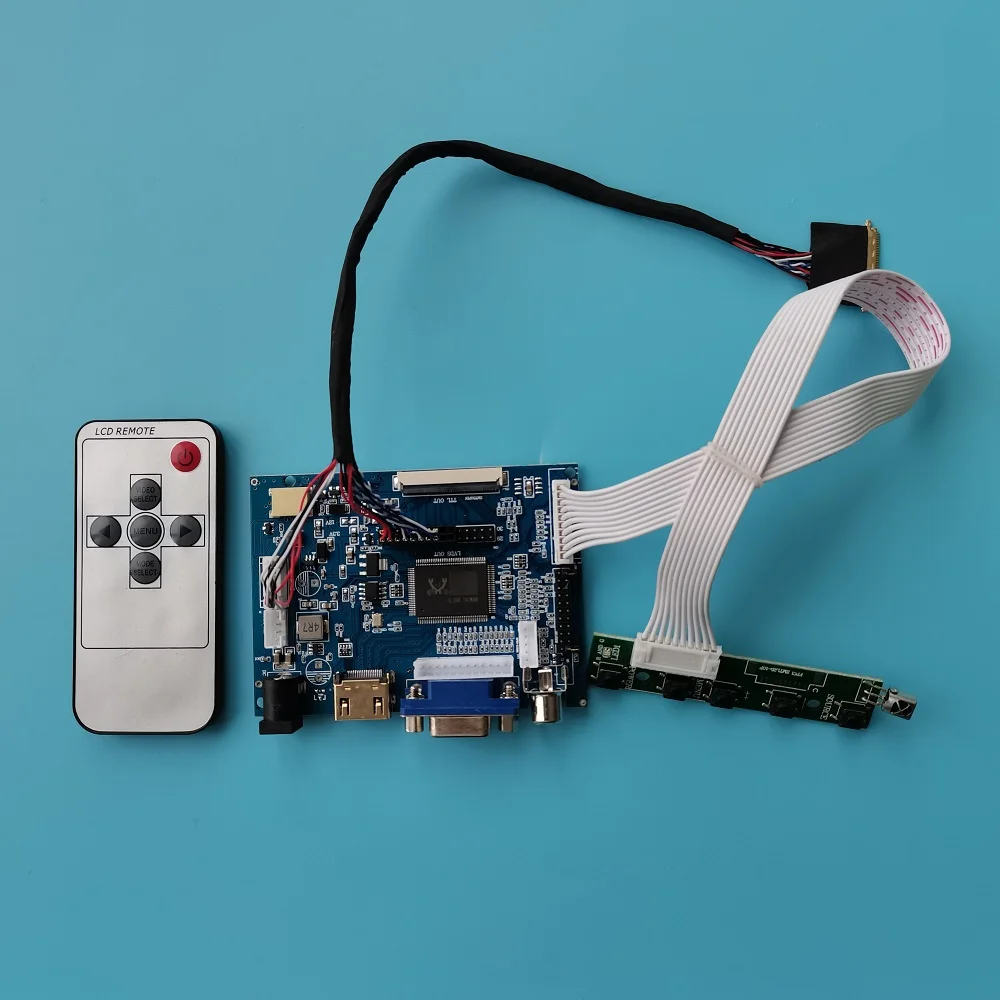 Kit Painel da Placa Controladora para Lp140wh4 Tela Vga Monitor av Display Led Compatível com Hdmi Controle Remoto 2av Lcd Trabalho para Lp140wh4 1366x768 - Imagem 2