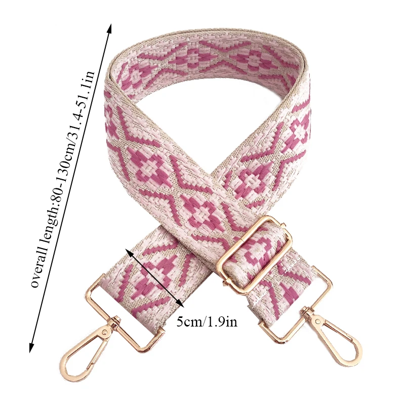 Bag Straps Wide Shoulder Strap Ethnic Style Shoulder