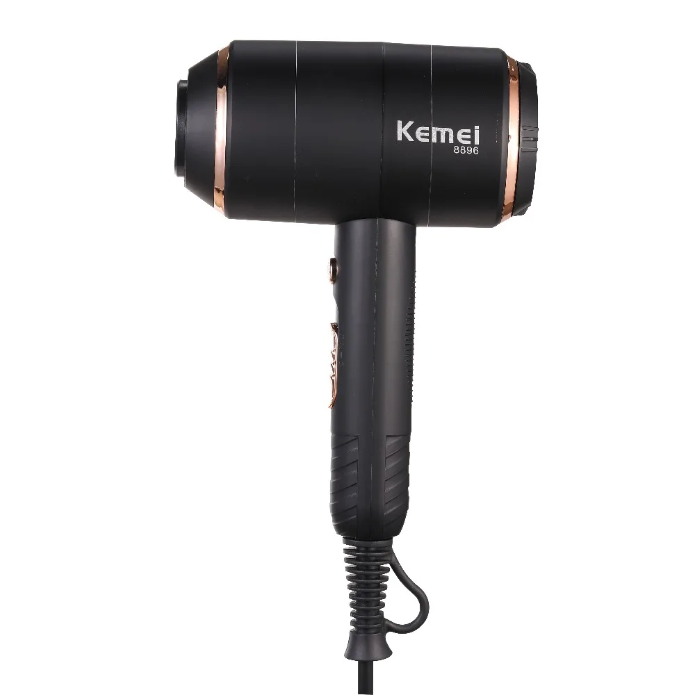 

Kemei Powerful Electric Hair Dryer with Overheat Protection System New Hair Drying Machine No Hair Injury Water Ions Hair Blower