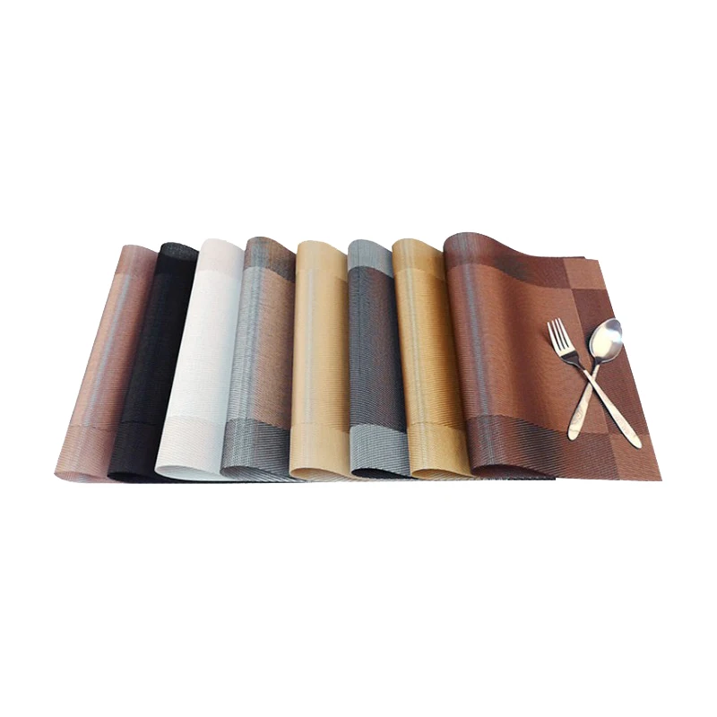 

Placemat pvc Western food mat single frame fabric placemat Hotel Family No-clean placemat anti-skid insulation pad