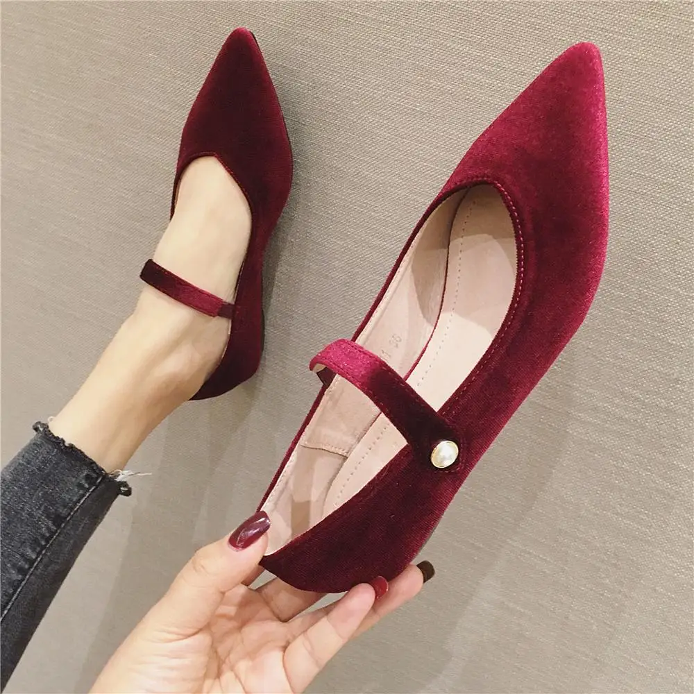 

Shoes Woman Comfortable And Elegant All-Match Women Female Footwear Shallow Mouth Pointed Toe 2019 Fashion Women's Casual