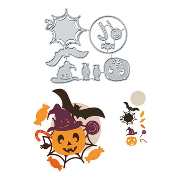 

Kokorosa Halloween Dies Ghost Candy Metal Cutting Dies New 2019 for Card Making Scrapbooking Embossing Cuts Stencil Craft Dies