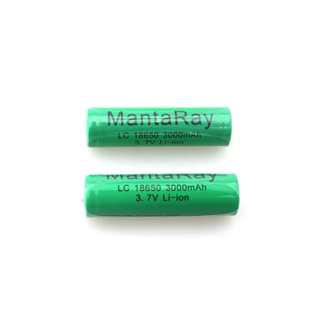 1-Pair Ultrafire TR 18650 3000mah 3.7V Rechargeable Li-ion Battery Without  PCB