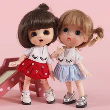 Новинка OB BJD Милая юбка/футболка платье куклы одежда для ob11, obitsu11, molly, 1/12 bjd куклы аксессуары Одежда