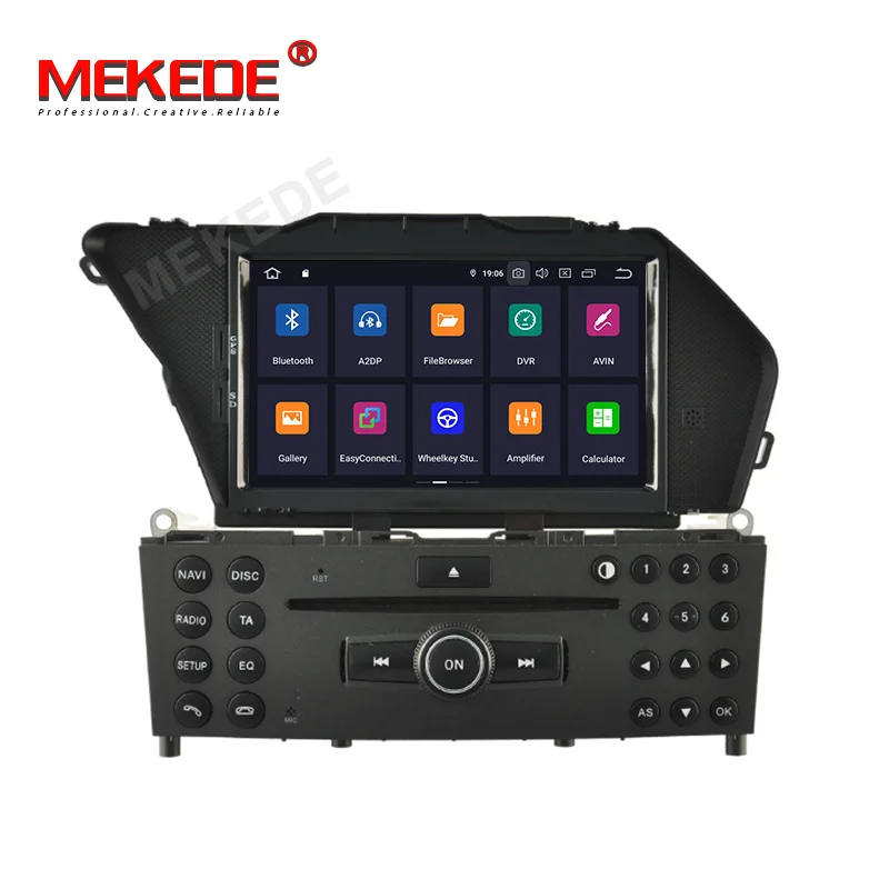 MEKEDE HD 4+ 64G PX5 Автомобильный мультимедийный плеер Android 9,0 Автомобильный DVD Радио аудио GPS плеер для Benz GLK класс X204 2008