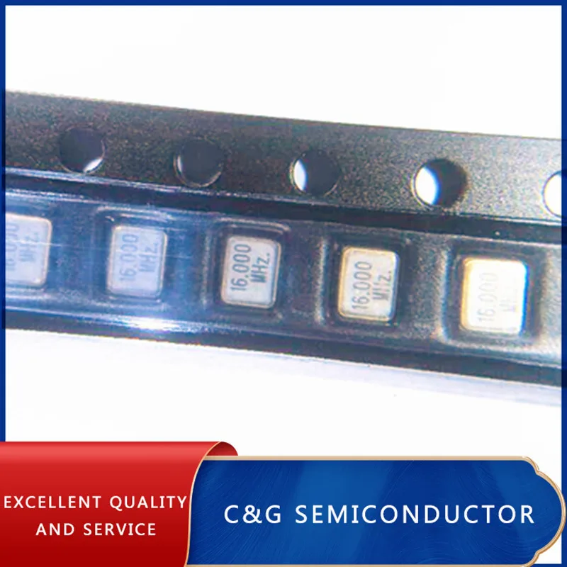 50pcs 2025 2520 4pin 16M 16MHZ 16.000MHZ passive SMD crystal oscillator / resonator | Электронные компоненты и