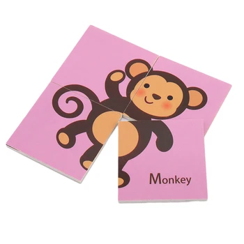 

Four Pieces Of Wooden Jigsaw Puzzle Toys Baby Early Education Toys Cartoon Animals Puzzle Toy Learning Imposition Baby Gifts
