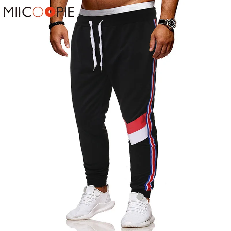 Joggers Men High Street Pantalon Homme Men's Casual Patchwork Hip Hop Sweatpants Hip Long Trousers Harem Pants Streetwear
