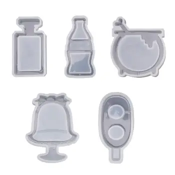 

DIY Crystal Epoxy Resin Quicksand Mold Milk Tea Coke Perfume Bottle Silicone Mould Handmade Crafts Jewelry Pendant Making Tools