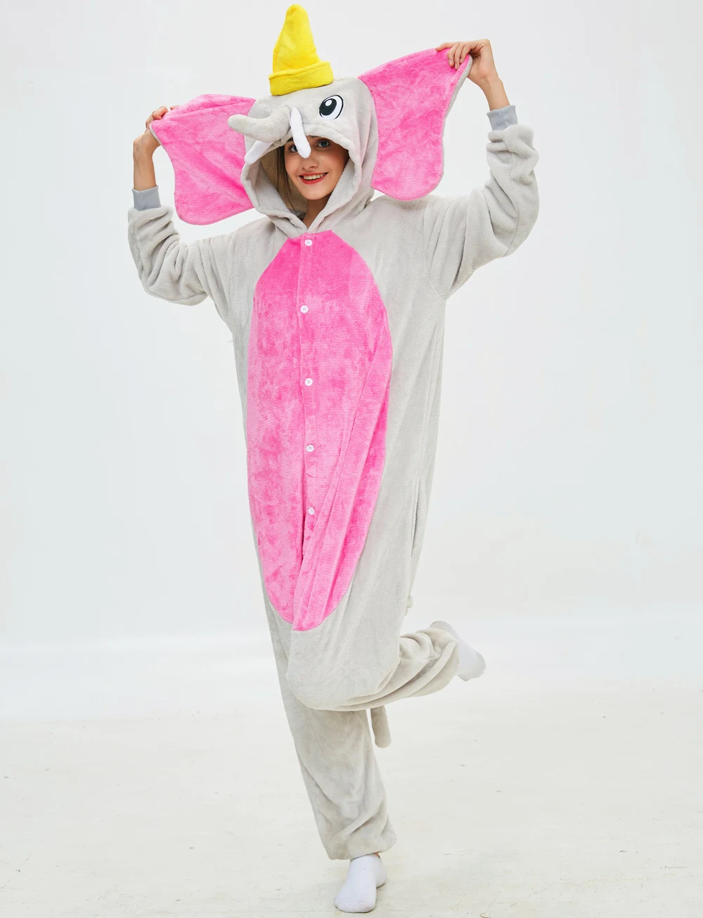 Комбинезон унисекс в виде летящего слона единорога медведя ститча женская