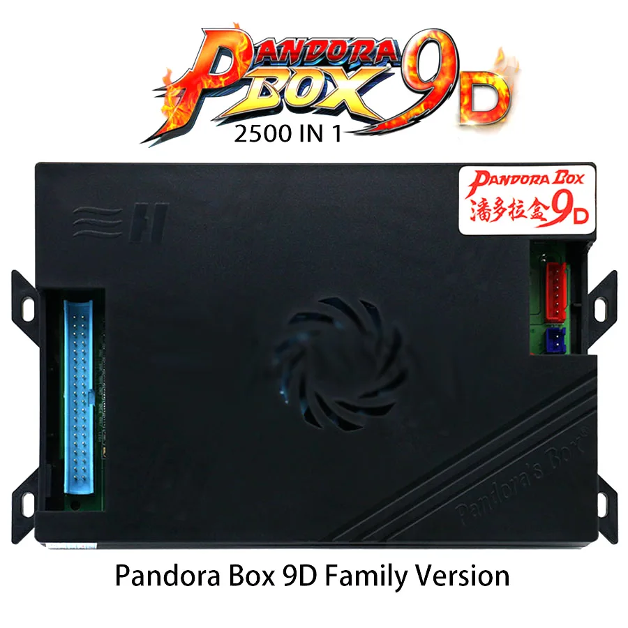 Pandora Box 9d 2500 В 1 семейная версия поддержка 3d игр для игровых приставок автоматов 3P 4P