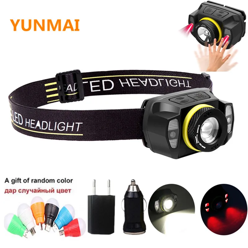 

New Portable Mini XPE+Red LED zoomable Headlamp USB Rechargeable Camping Head Lamp Fishing Headlight Flashlight Headlight Torch