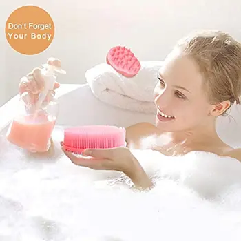 

Hair Scalp Massager Shampoo Brush (2 Pack), Soft Silicone Scalp Shampoo Brush [Wet & Dry] for Scalp Massage