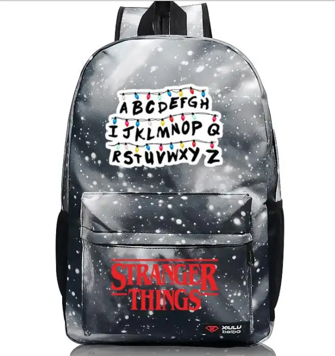 Mochila странные вещи, окружающие сумки для книг, молнии, Наплечные рюкзаки, брезентовые рюкзаки для мужчин и женщин, студентов