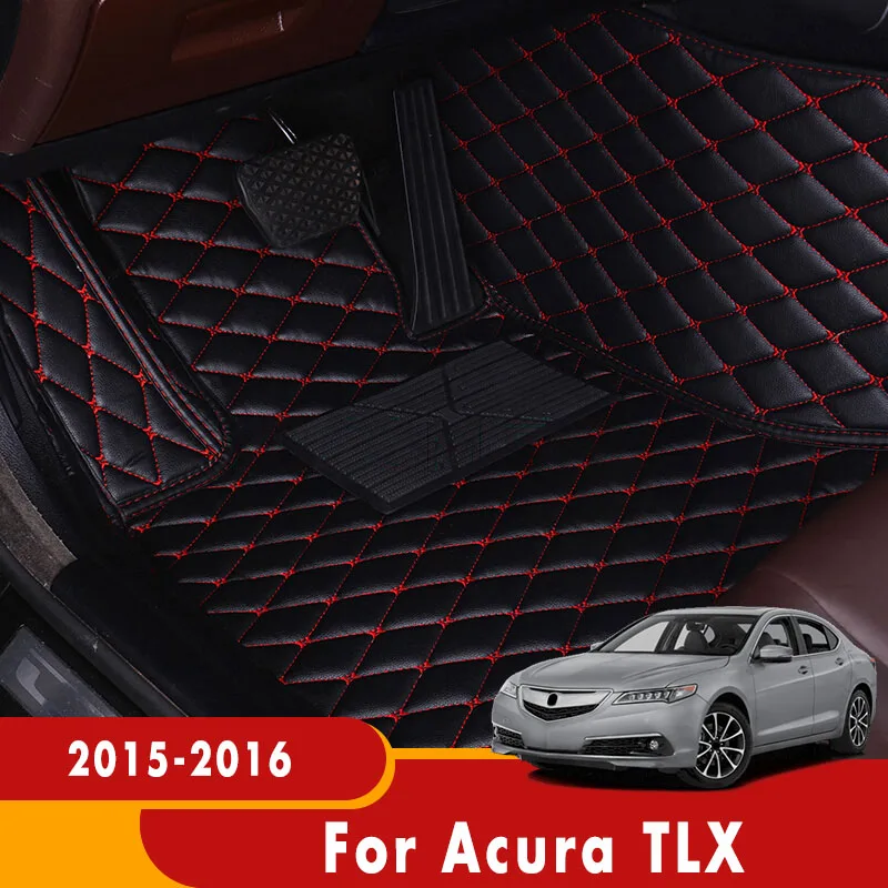 

Кожаные автомобильные коврики, коврики для Acura TLX 2016 2015, водонепроницаемые, под заказ, автостайлинг, накладки для ног, коврики, украшение автомобиля