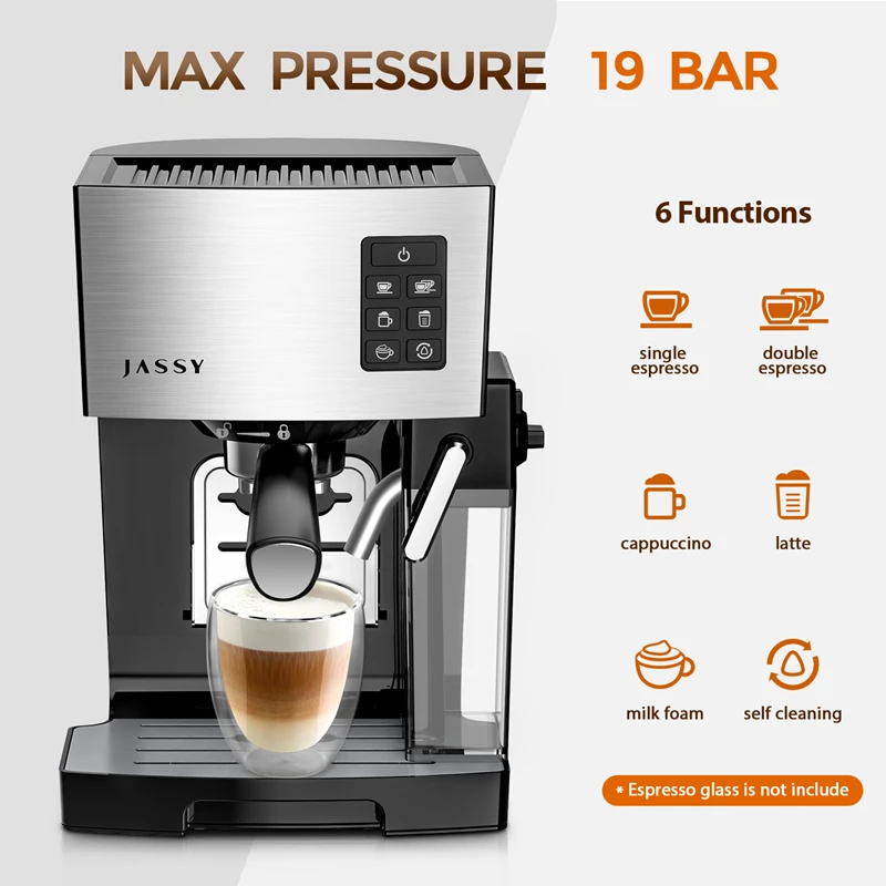 Jassy Coffee Machine 19 Bar Onetouch 