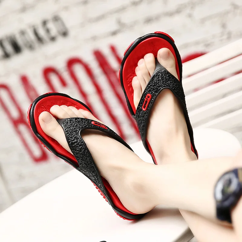 

Slipper Men's Summer Korean-style Trend Anti-slip Flip-flop Flip-flops 2019 New Style Fashion Outer Wear Cool Men Sandals