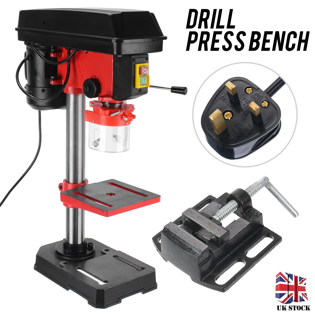 

Drill Press Drilling Machine 300W for Bench Machine Table Bit Drilling Chuck 13mm Wood Metal Electrical Tools 5 Speed Adjustable
