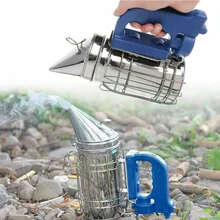 Перезаряжаемый Электрический Пчеловодство курильщик лечение пчелы из нержавеющей стали 28,5x23 см