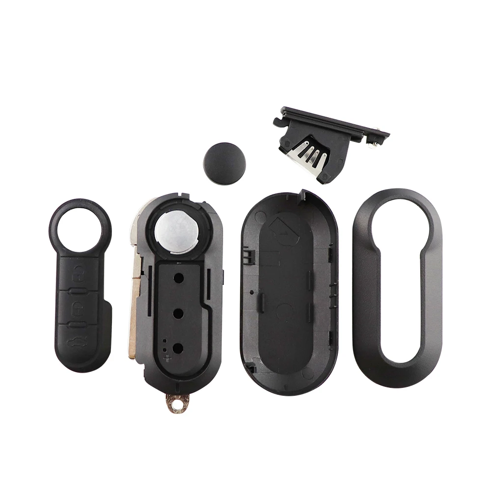Keyforkess2 3 Bottoni Modificato A Distanza di Vibrazione Chiave Borsette Per Fiat 500 Doblo Ducato Panda Punto Per Peugeot Chiave Dell'automobile caso Uncut Lama - H19c107c4687840b7afd59b7dfcaf1eban