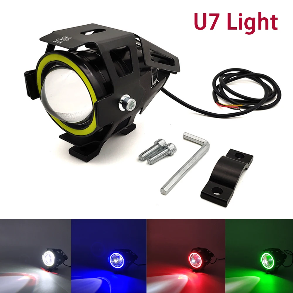 

U7 LED Light motorcycl Headlight angel eyes lights motorcycle accessories For Yamaha YZ450F YZ250X YZ250FX YZ450FX WR450F